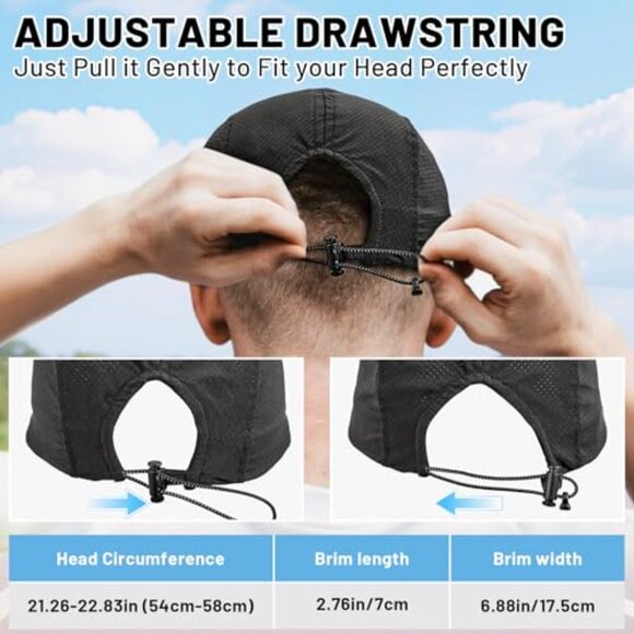 Lightweight Sport Cap Quick Drying Foldable UPF50+ Unstructured Design main image 5